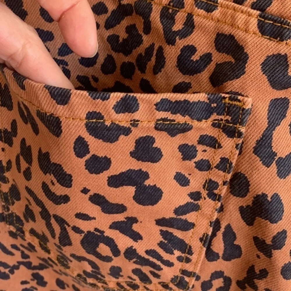 We The Free Leopard Print Mini Skirt